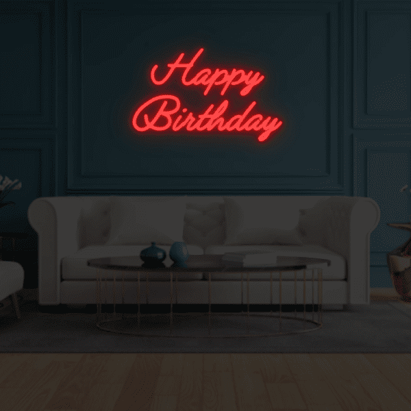 Happy Birthday Neon Sign - Image 4