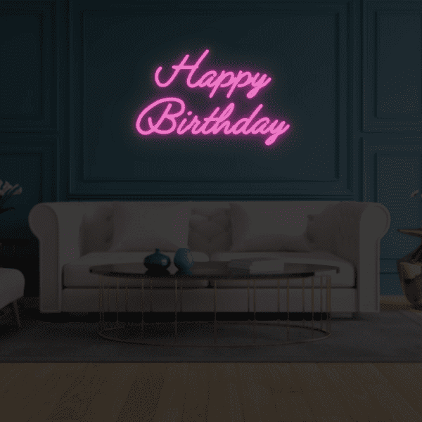 Happy Birthday Neon Sign - Image 7