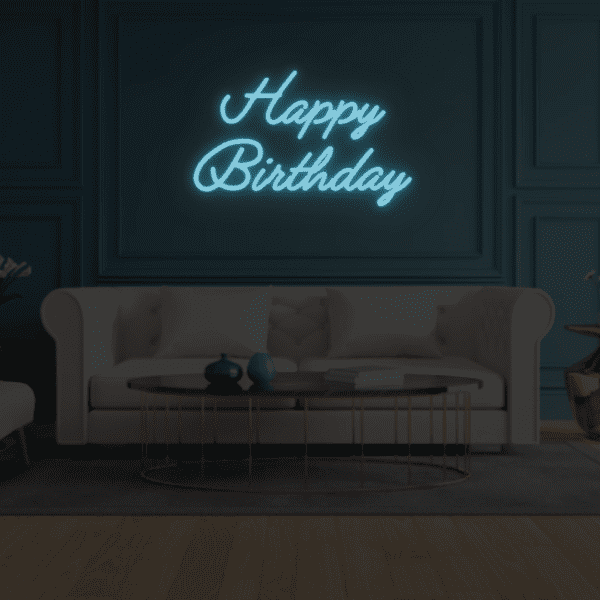 Happy Birthday Neon Sign - Image 6