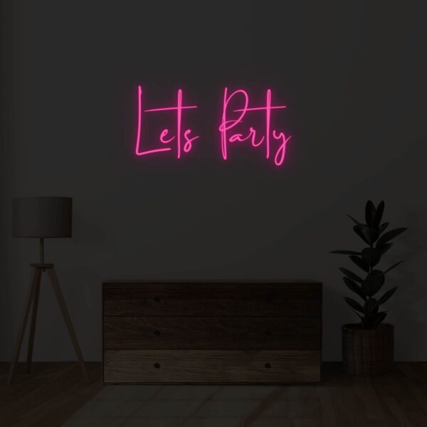 Lets Party Neon Sign